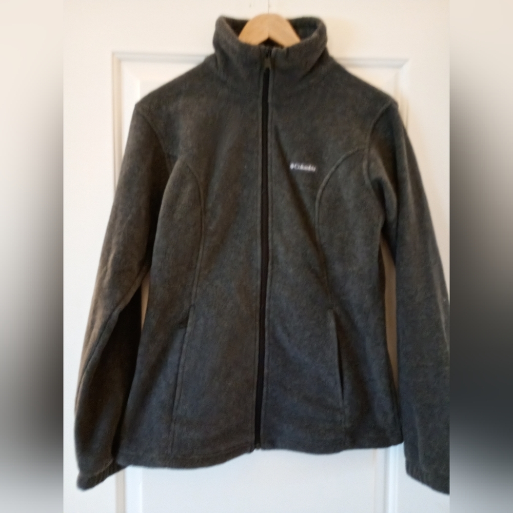 Columbia ~Charcoal Fleece Zip Up Jacket (S)